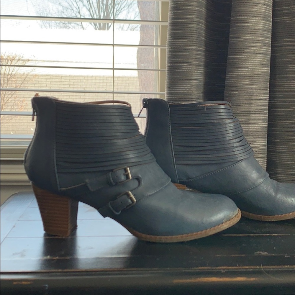 Turquoise Ankle Boots